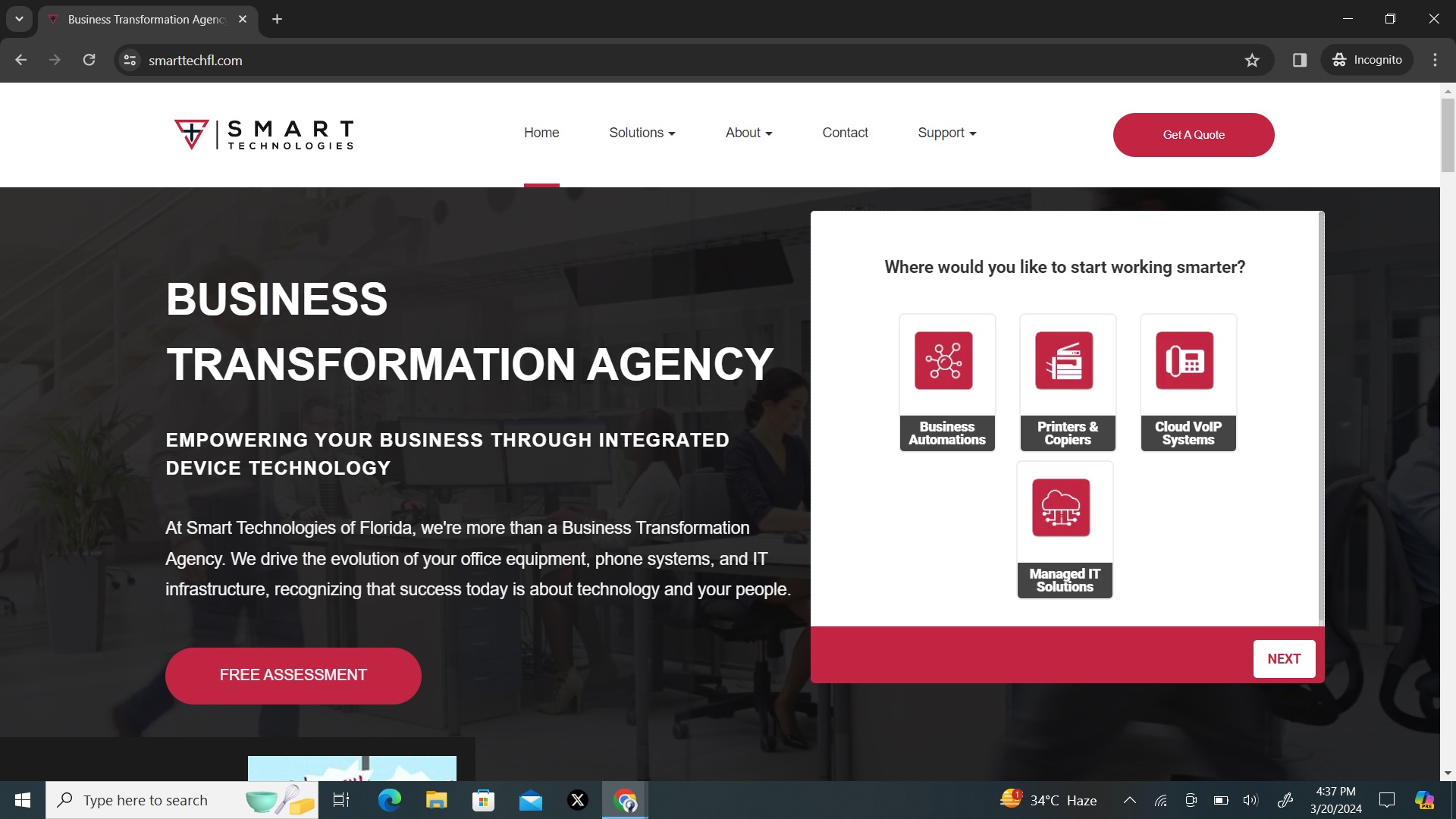 Screen Print Option on Window